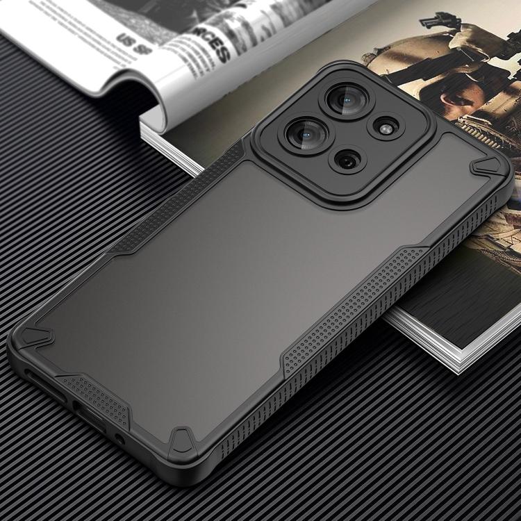 For Motorola Moto G75 5G Armor Glaze PC Hybrid TPU Phone Case