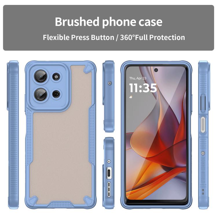 For Motorola Moto G75 5G Armor Glaze PC Hybrid TPU Phone Case