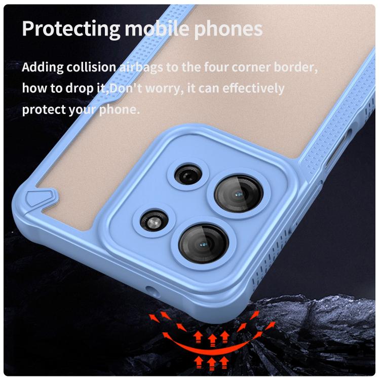 For Motorola Moto G75 5G Armor Glaze PC Hybrid TPU Phone Case