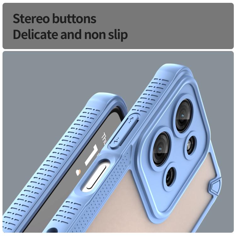 For Motorola Moto G75 5G Armor Glaze PC Hybrid TPU Phone Case