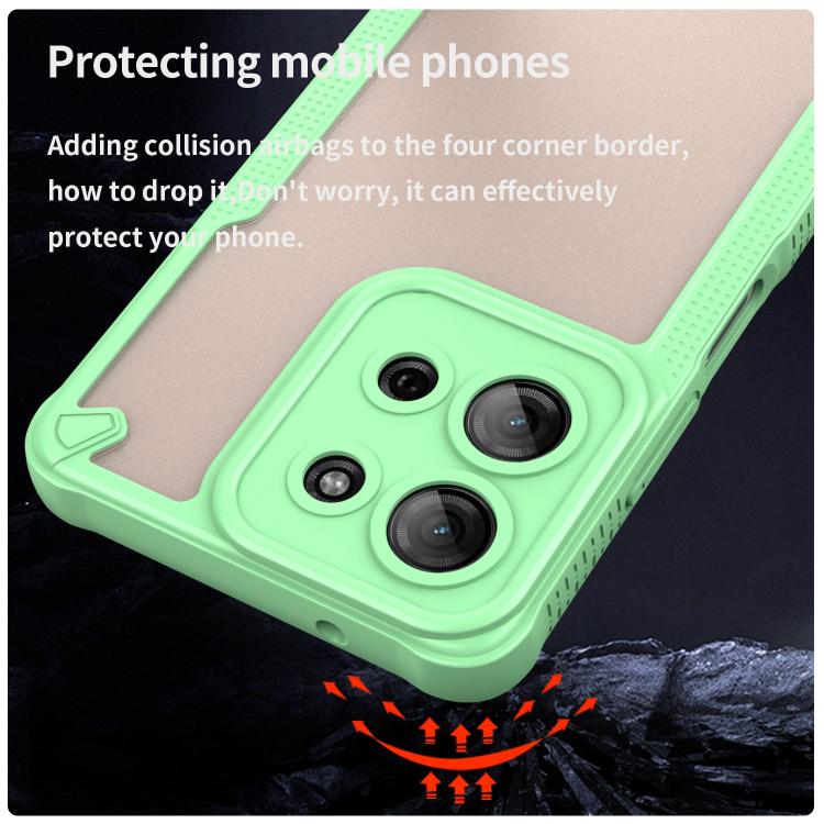 For Motorola Moto G75 5G Armor Glaze PC Hybrid TPU Phone Case