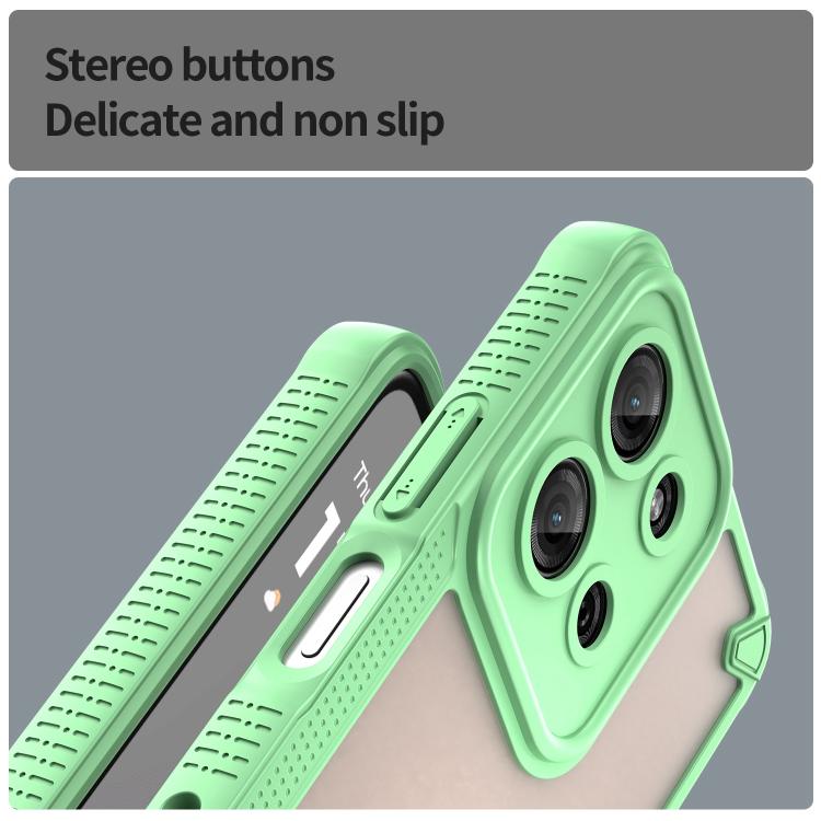 For Motorola Moto G75 5G Armor Glaze PC Hybrid TPU Phone Case