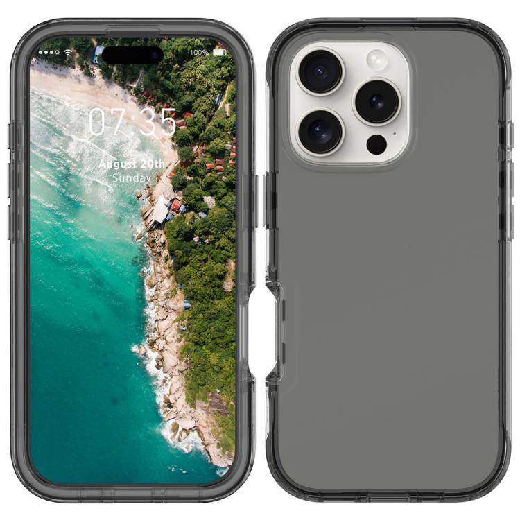 For iPhone 16 Pro Max Shockproof Clear Gradient PC + TPU Phone Case