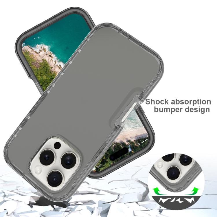 For iPhone 16 Pro Max Shockproof Clear Gradient PC + TPU Phone Case