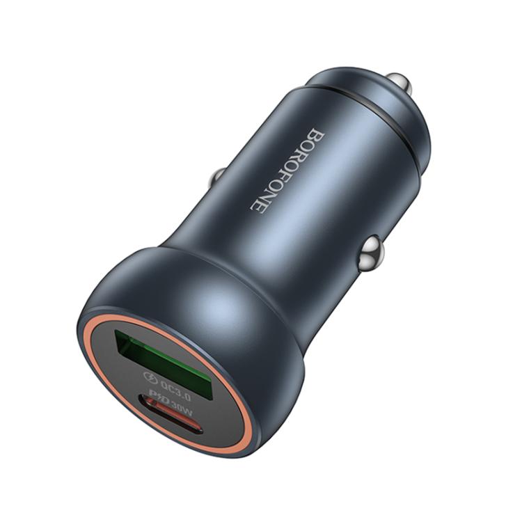 BOROFONE BZ32A Fresh PD30W Type-C and QC3.0 USB Car Charger