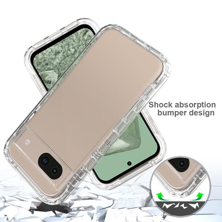 For Google Pixel 8a Shockproof Clear Gradient PC + TPU Phone Case