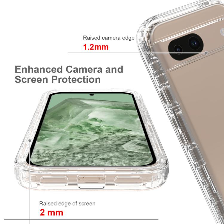 For Google Pixel 8a Shockproof Clear Gradient PC + TPU Phone Case