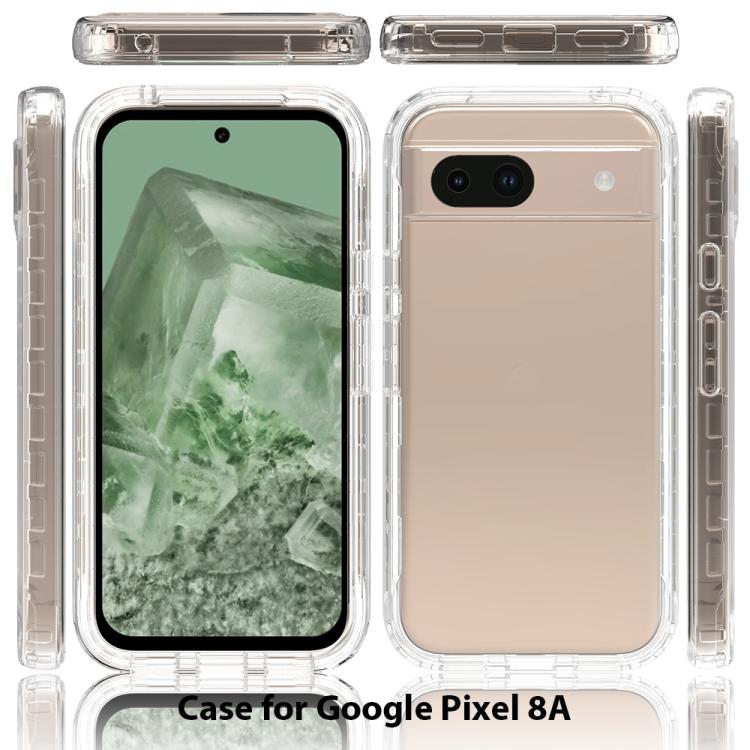 For Google Pixel 8a Shockproof Clear Gradient PC + TPU Phone Case