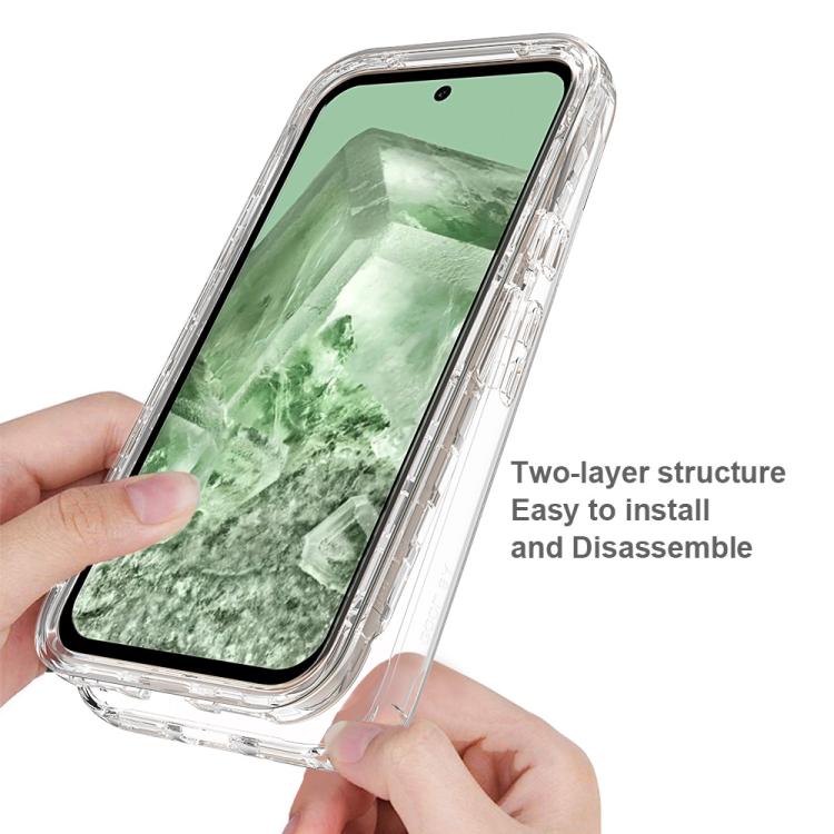 For Google Pixel 8a Shockproof Clear Gradient PC + TPU Phone Case