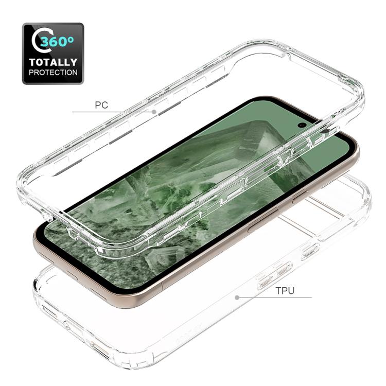 For Google Pixel 8a Shockproof Clear Gradient PC + TPU Phone Case