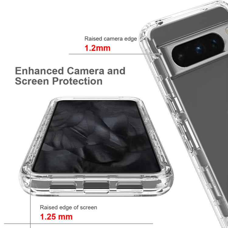 For Google Pixel 8 Pro Shockproof Clear Gradient PC + TPU Phone Case