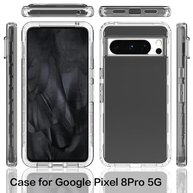 For Google Pixel 8 Pro Shockproof Clear Gradient PC + TPU Phone Case