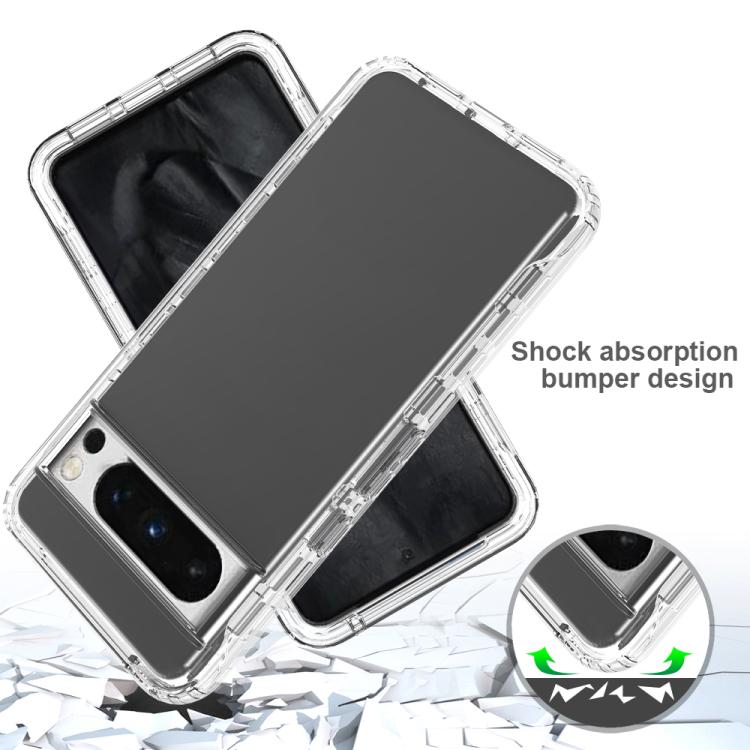 For Google Pixel 8 Pro Shockproof Clear Gradient PC + TPU Phone Case
