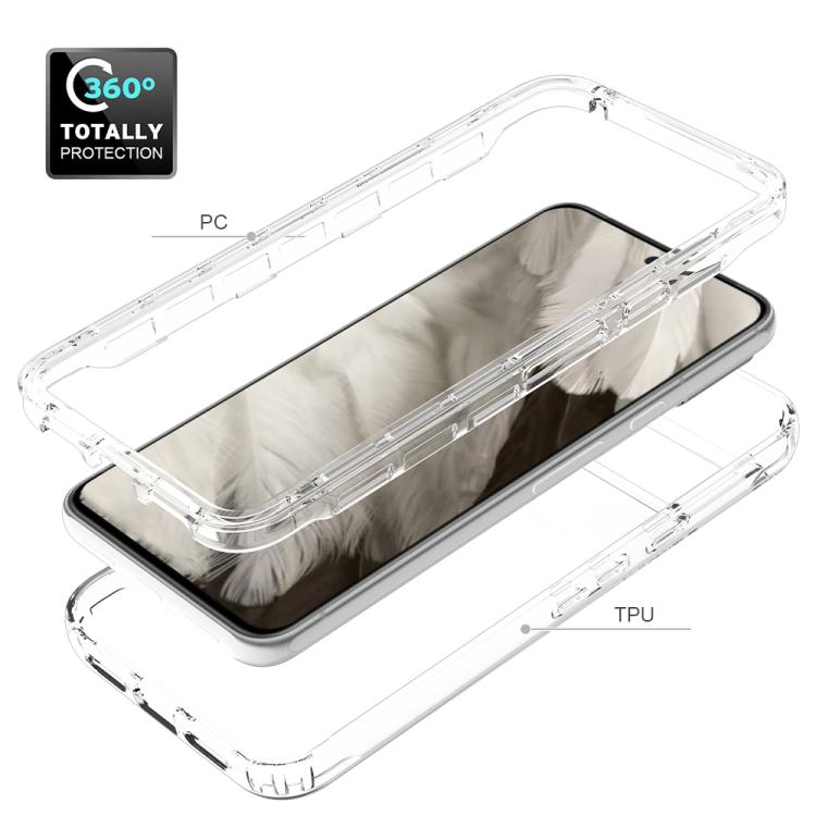 For Google Pixel 8 Shockproof Clear Gradient PC + TPU Phone Case