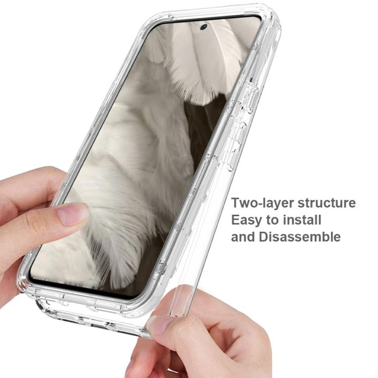 For Google Pixel 8 Shockproof Clear Gradient PC + TPU Phone Case