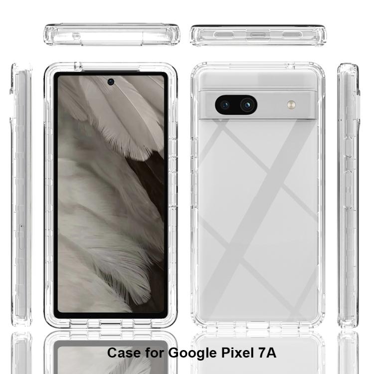 For Google Pixel 7a Shockproof Clear Gradient PC + TPU Phone Case