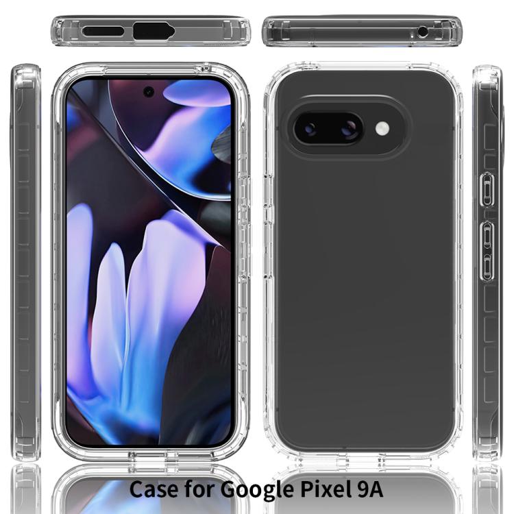 For Google Pixel 9a Shockproof Clear Gradient PC + TPU Phone Case