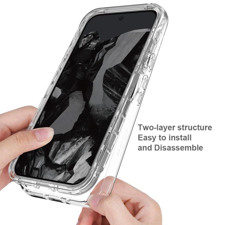 For Google Pixel 9 Pro XL Shockproof Clear Gradient PC + TPU Phone Case