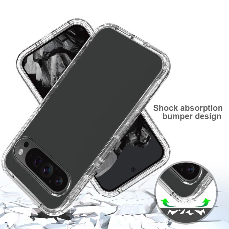For Google Pixel 9 Pro XL Shockproof Clear Gradient PC + TPU Phone Case