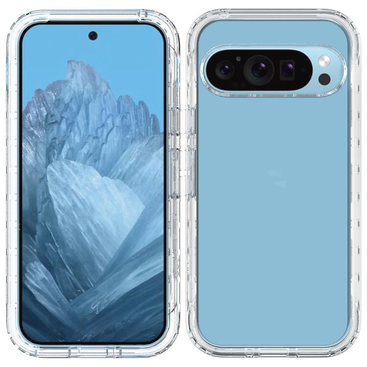 For Google Pixel 9 / 9 Pro Shockproof Clear Gradient PC + TPU Phone Case