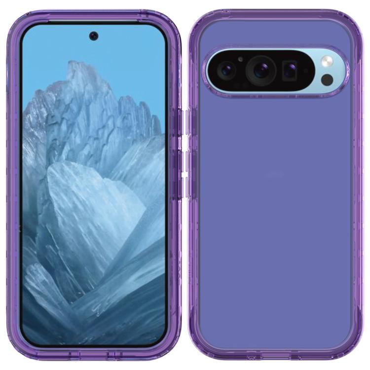 For Google Pixel 9 / 9 Pro Shockproof Clear Gradient PC + TPU Phone Case