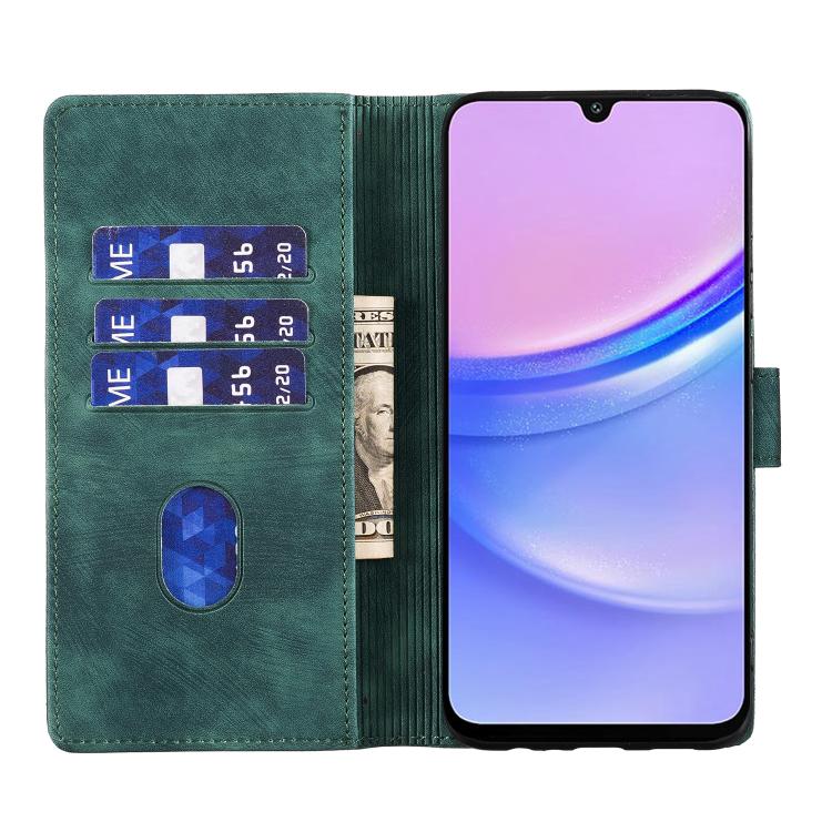 For Samsung Galaxy A36 5G Pen Heart Cat Embossed Leather Phone Case