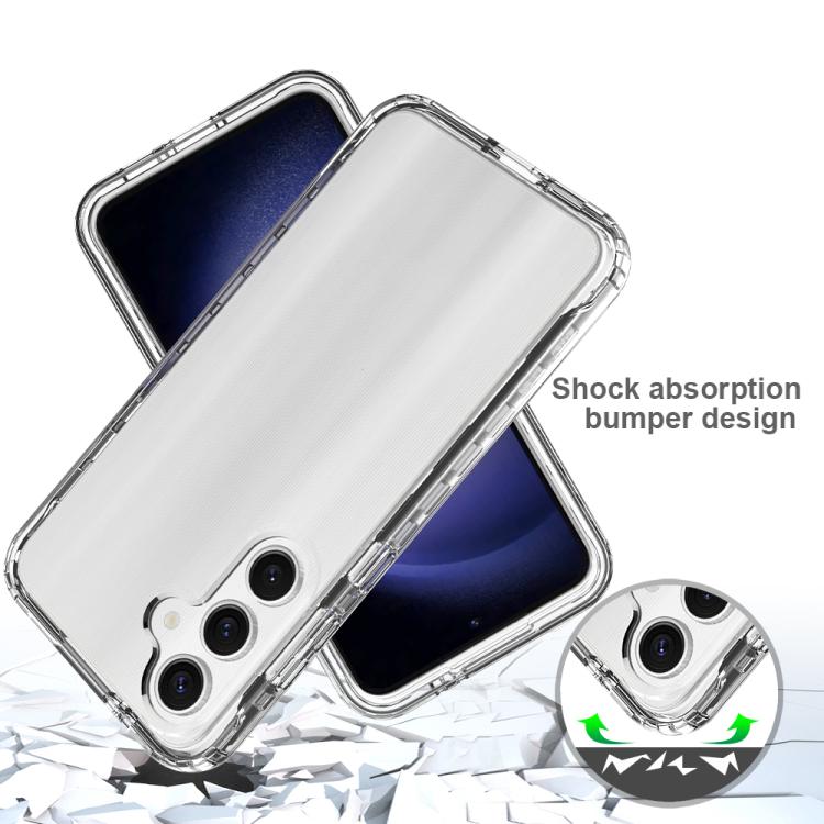 For Samsung Galaxy S24 FE 5G Shockproof Clear Gradient PC + TPU Phone Case