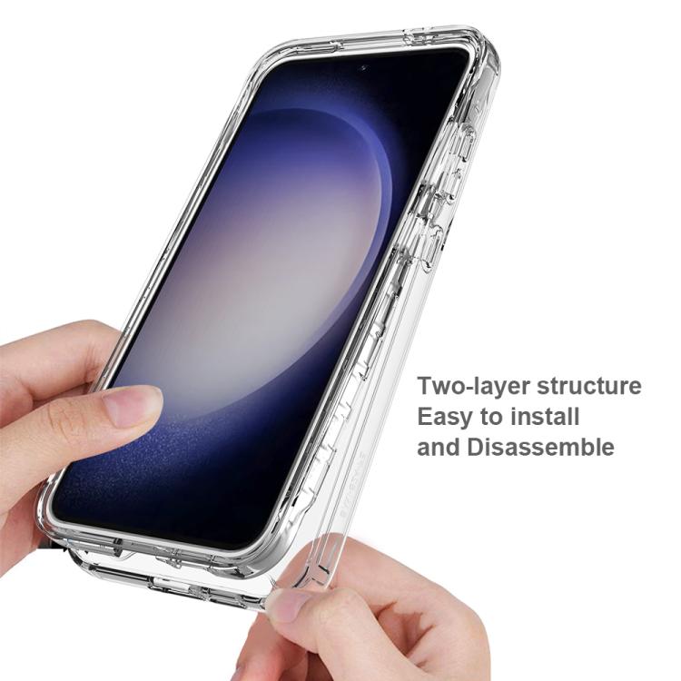 For Samsung Galaxy S24 FE 5G Shockproof Clear Gradient PC + TPU Phone Case