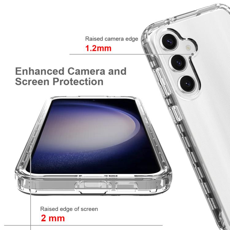 For Samsung Galaxy S24 FE 5G Shockproof Clear Gradient PC + TPU Phone Case