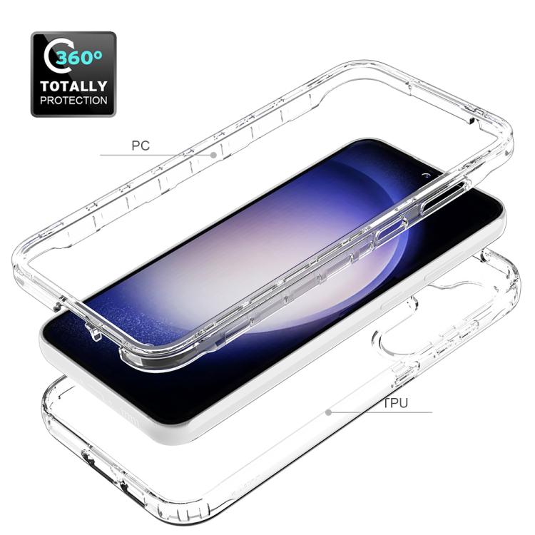 For Samsung Galaxy S23 FE 5G Shockproof Clear Gradient PC + TPU Phone Case