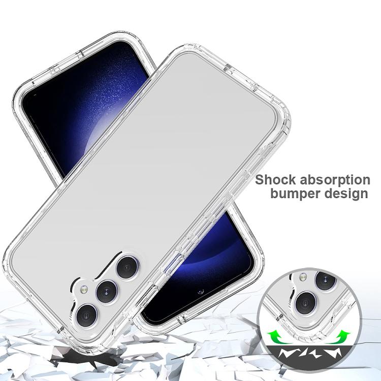 For Samsung Galaxy S23 FE 5G Shockproof Clear Gradient PC + TPU Phone Case