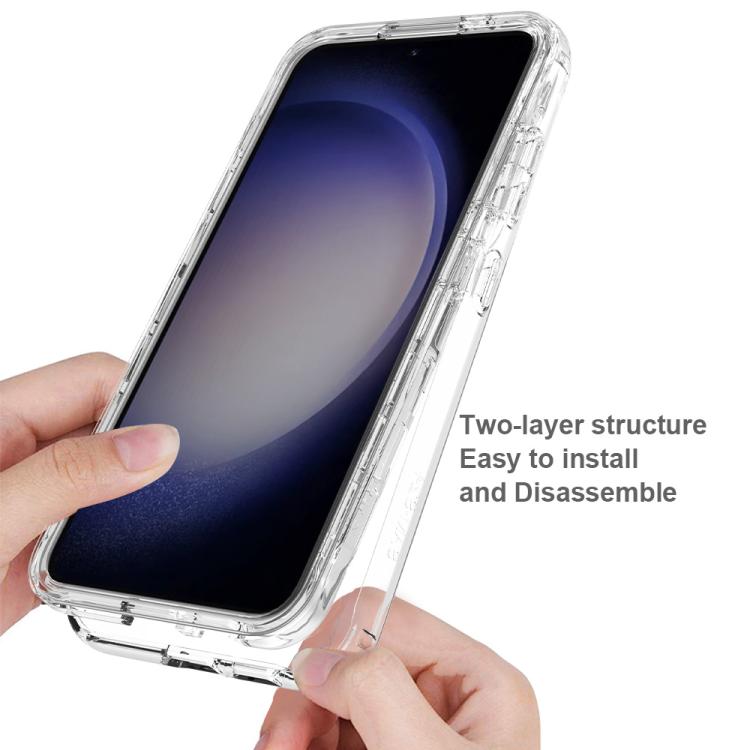 For Samsung Galaxy S24 5G Shockproof Clear Gradient PC + TPU Phone Case