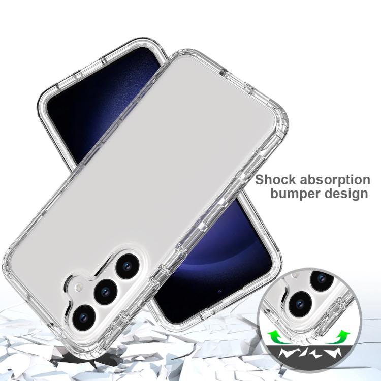 For Samsung Galaxy S24 5G Shockproof Clear Gradient PC + TPU Phone Case