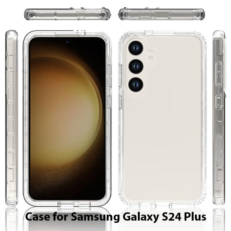 For Samsung Galaxy S24+ 5G Shockproof Clear Gradient PC + TPU Phone Case