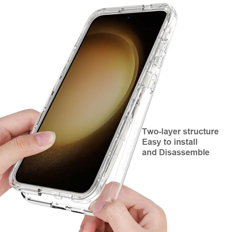 For Samsung Galaxy S24+ 5G Shockproof Clear Gradient PC + TPU Phone Case