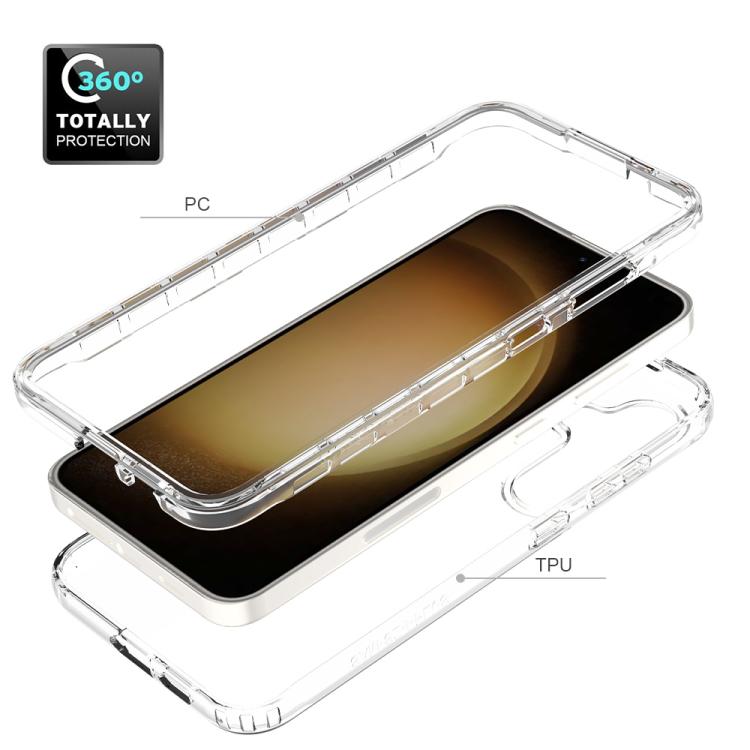 For Samsung Galaxy S24+ 5G Shockproof Clear Gradient PC + TPU Phone Case