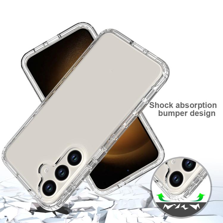 For Samsung Galaxy S24+ 5G Shockproof Clear Gradient PC + TPU Phone Case