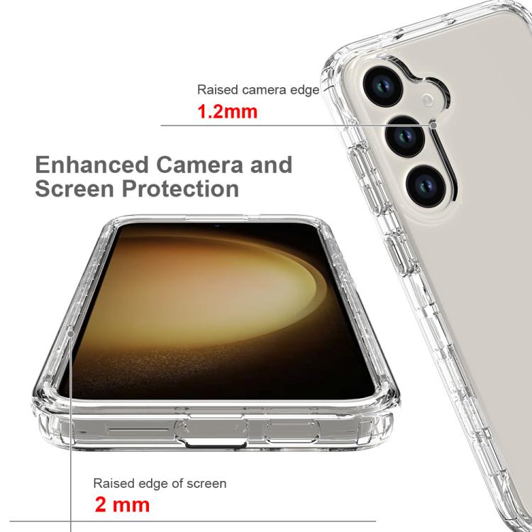 For Samsung Galaxy S24+ 5G Shockproof Clear Gradient PC + TPU Phone Case