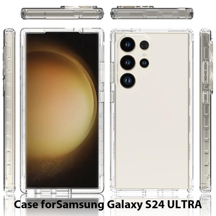 For Samsung Galaxy S24 Ultra 5G Shockproof Clear Gradient PC + TPU Phone Case