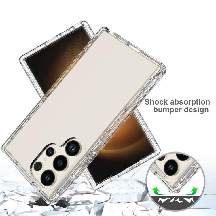 For Samsung Galaxy S24 Ultra 5G Shockproof Clear Gradient PC + TPU Phone Case