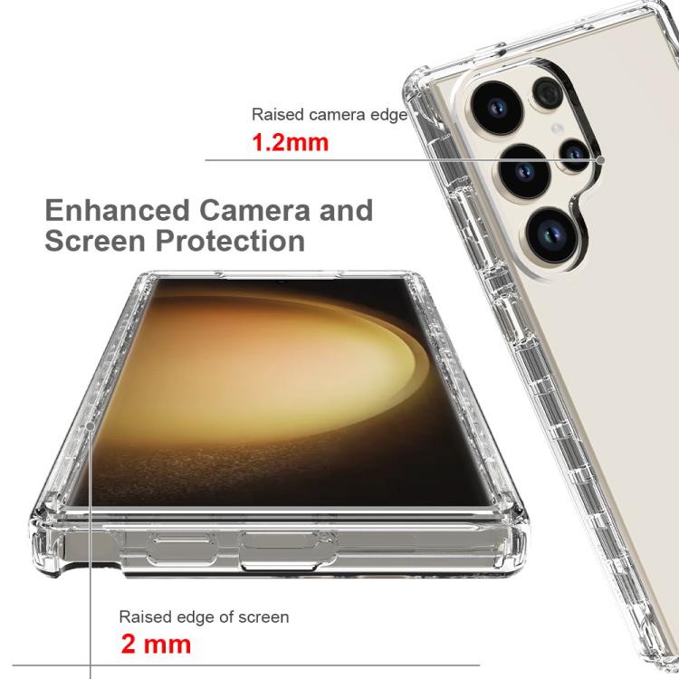 For Samsung Galaxy S24 Ultra 5G Shockproof Clear Gradient PC + TPU Phone Case