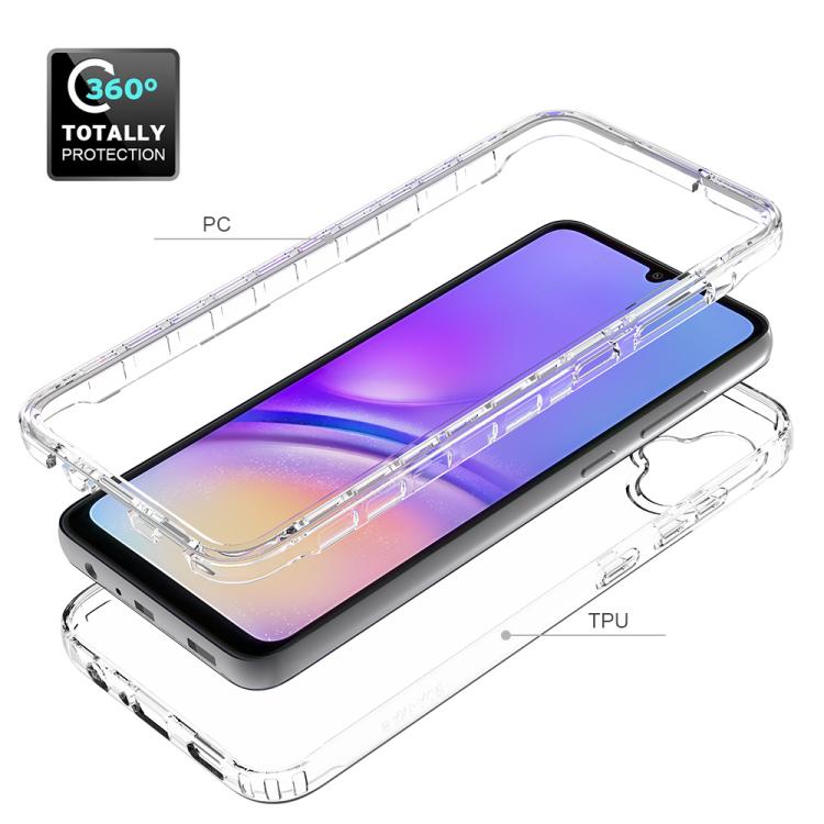 For Samsung Galaxy A05 Shockproof Clear Gradient PC + TPU Phone Case