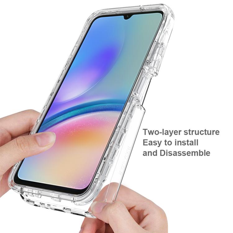 For Samsung Galaxy A05s Shockproof Clear Gradient PC + TPU Phone Case