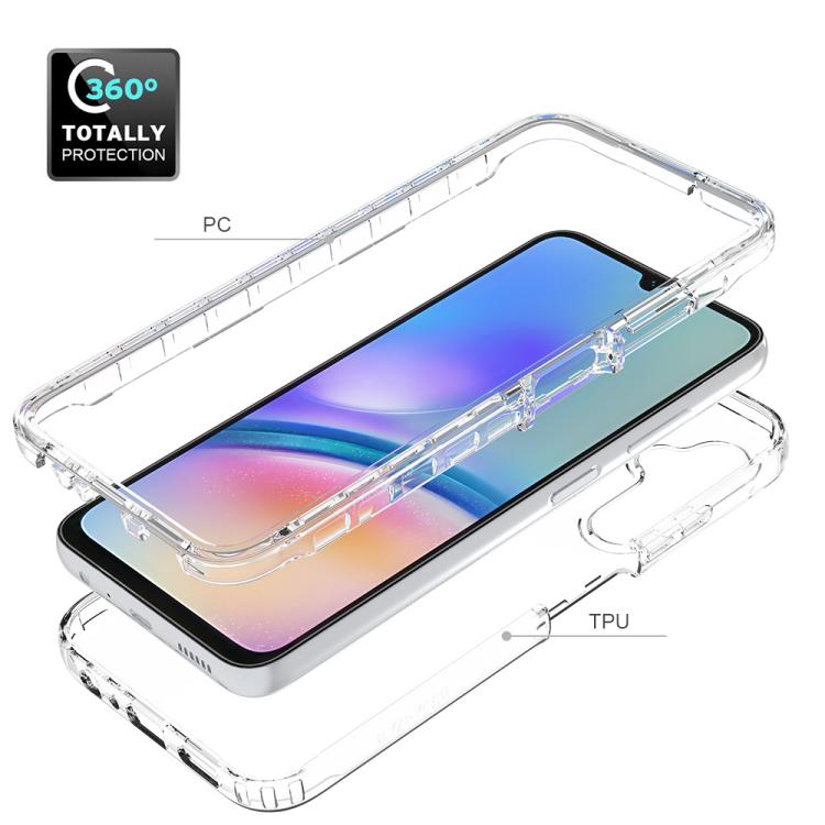 For Samsung Galaxy A05s Shockproof Clear Gradient PC + TPU Phone Case
