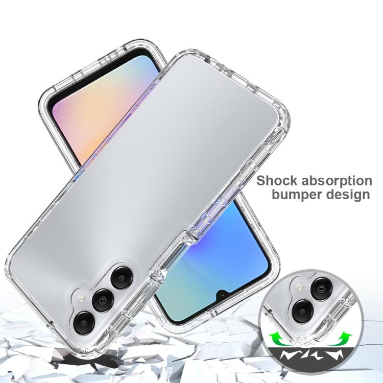 For Samsung Galaxy A05s Shockproof Clear Gradient PC + TPU Phone Case