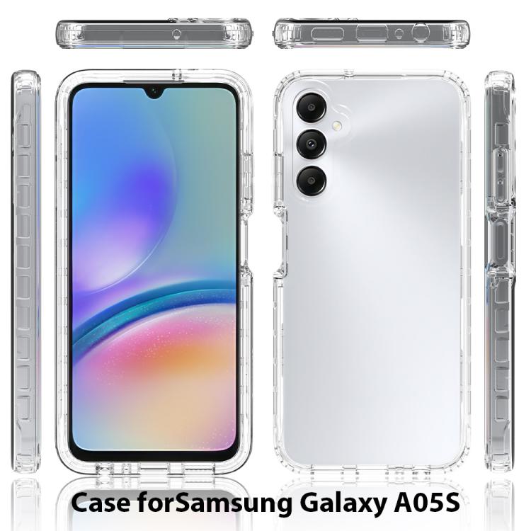 For Samsung Galaxy A05s Shockproof Clear Gradient PC + TPU Phone Case