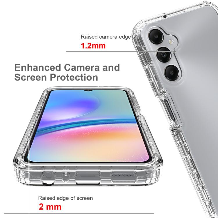 For Samsung Galaxy A05s Shockproof Clear Gradient PC + TPU Phone Case