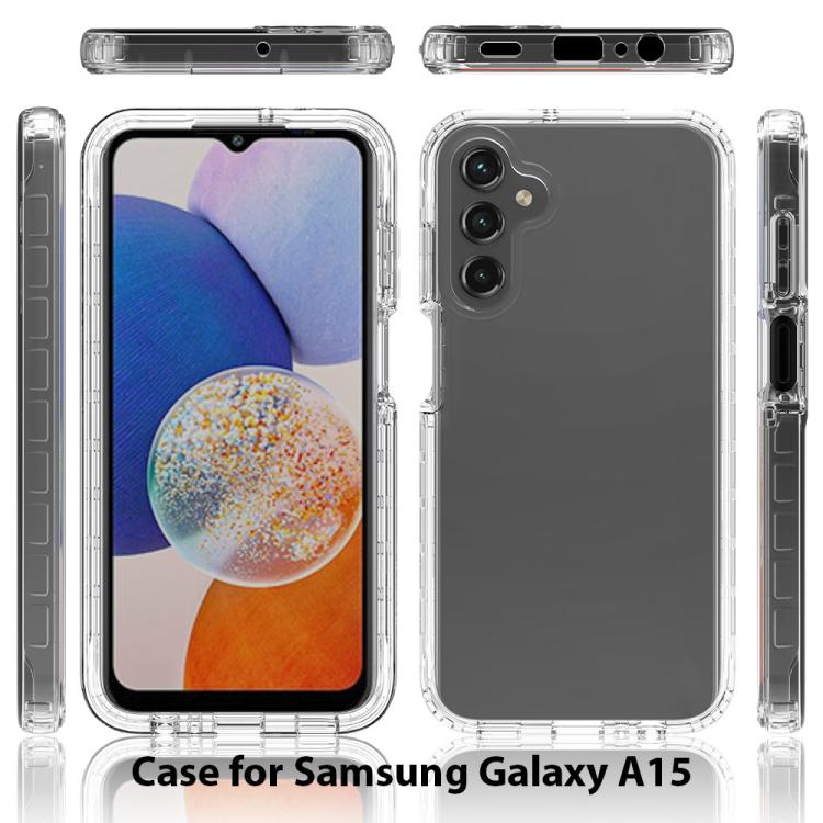 For Samsung Galaxy A15 5G Shockproof Clear Gradient PC + TPU Phone Case