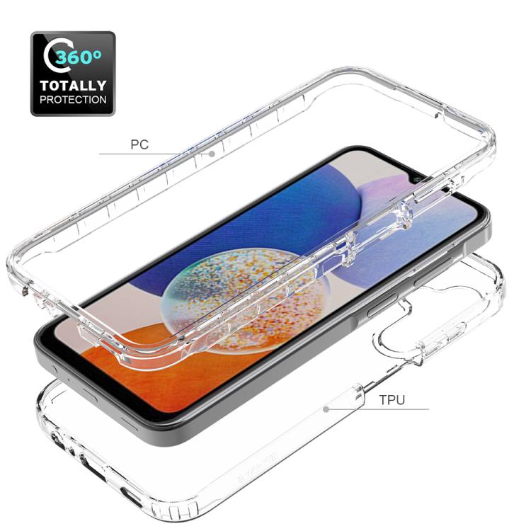 For Samsung Galaxy A15 5G Shockproof Clear Gradient PC + TPU Phone Case