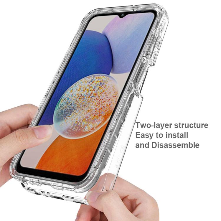 For Samsung Galaxy A15 5G Shockproof Clear Gradient PC + TPU Phone Case